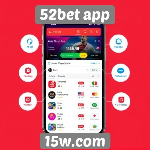 Visão geral das funcionalidades do 52bet app