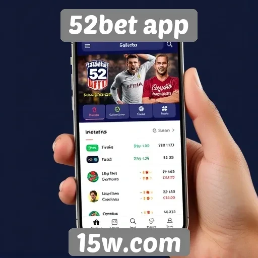 Análise da interface do usuário do 52bet app